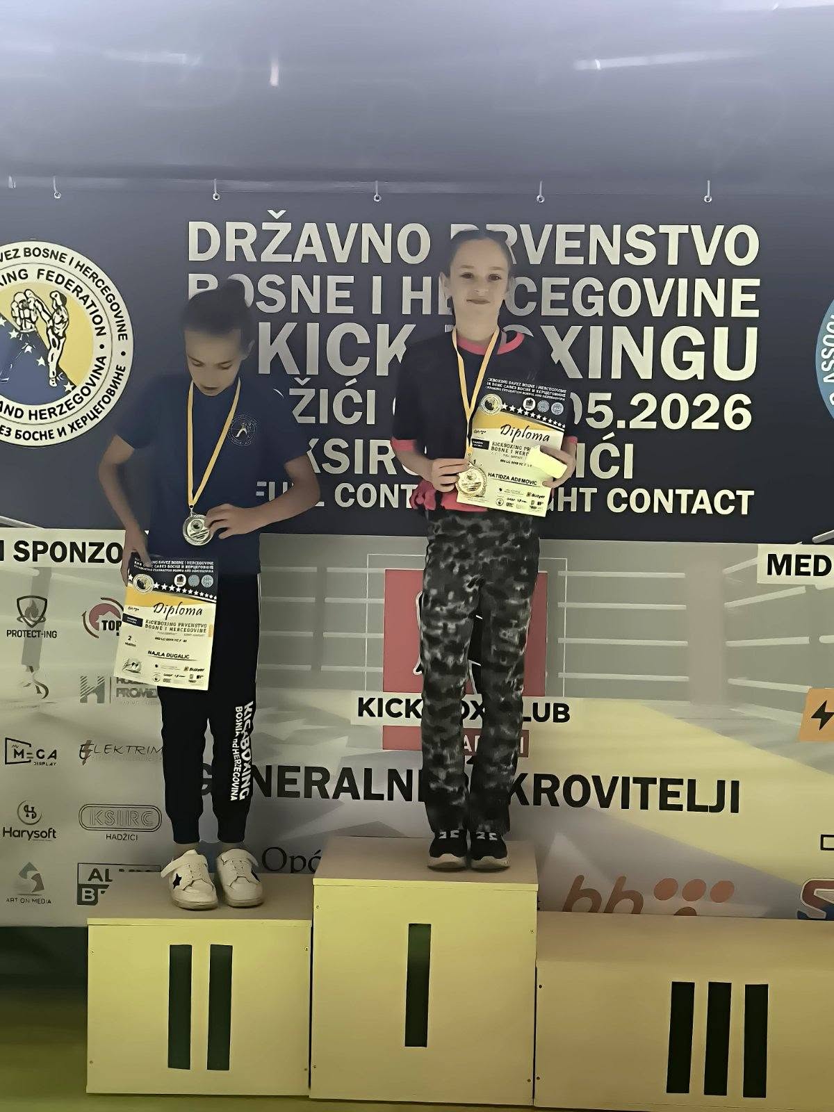 Hatidža Ademović na pobjedničkom postolju